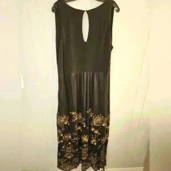 IGIGI Ekanta Black and Gold Beaded Maxi Sleeveless Empire Waist Dress  18/20 - Picture 3 of 16